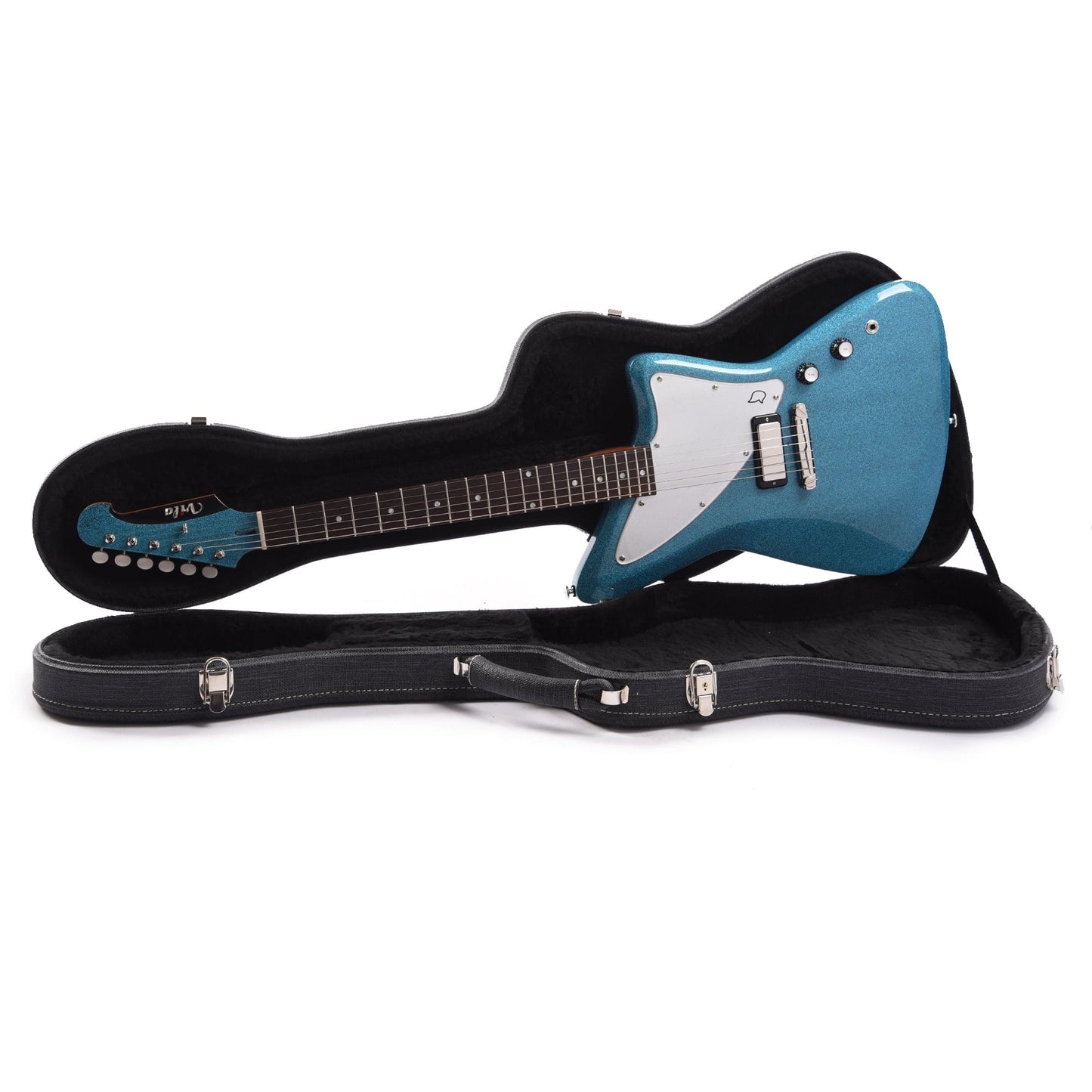 Diego Vila Austral Joan B Sparkle Ocean Blue Holographic w/Mini Humbucker Electric Guitars / Solid Body