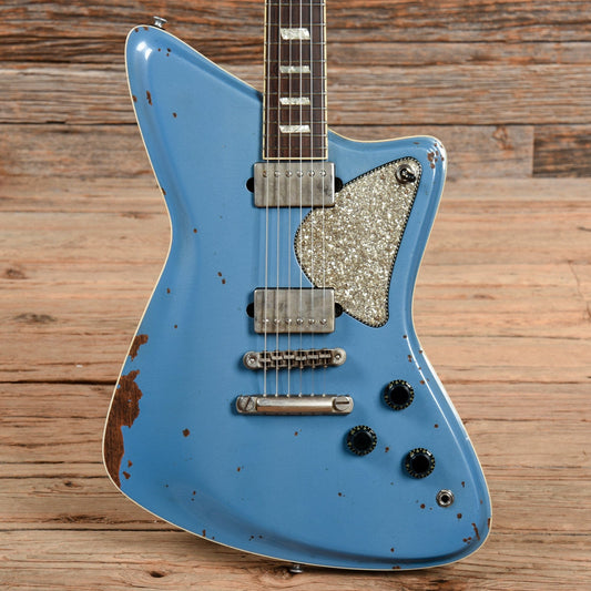 Diego Vila Customs Austral Pola Peacock Blue Relic 2021 Electric Guitars / Solid Body