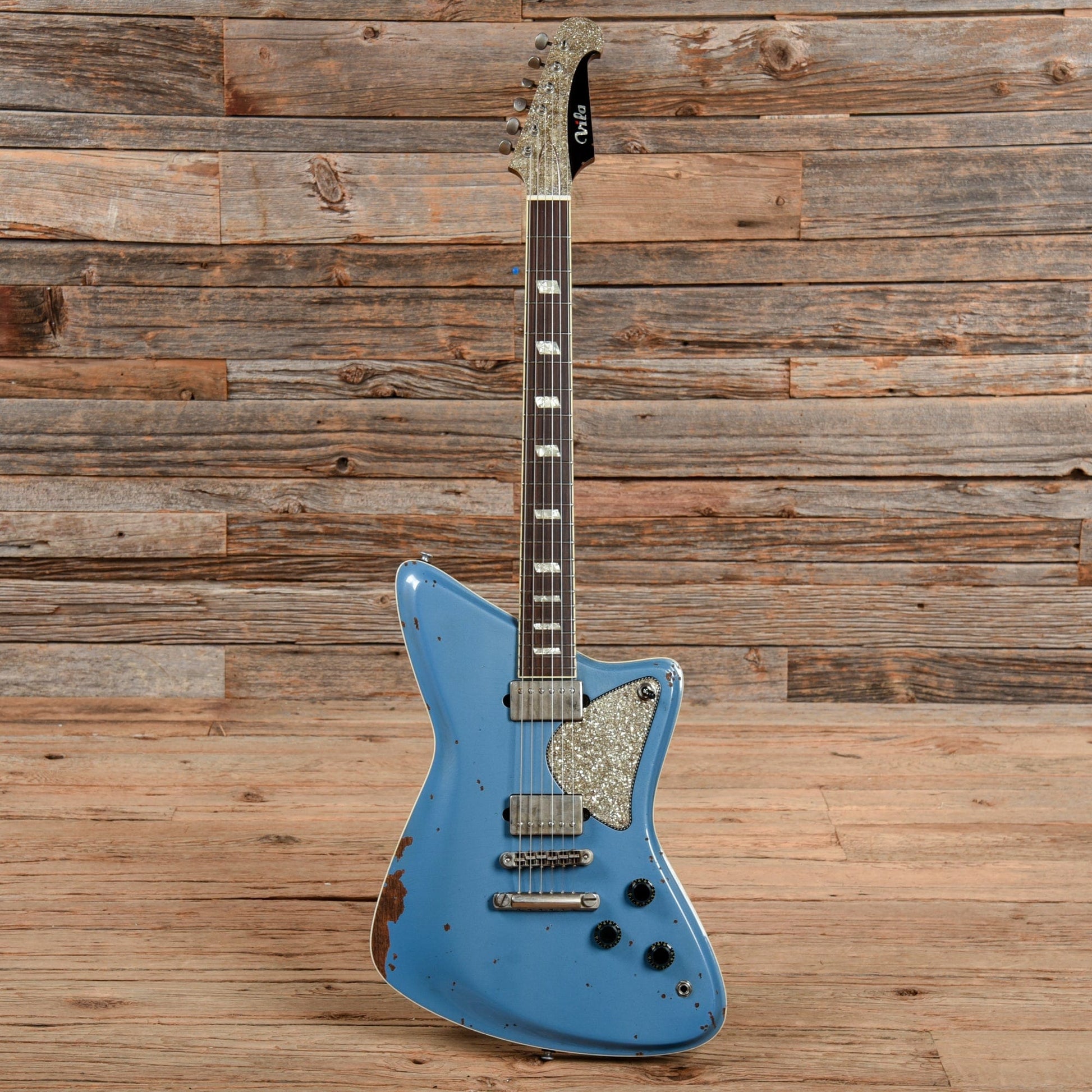 Diego Vila Customs Austral Pola Peacock Blue Relic 2021 Electric Guitars / Solid Body