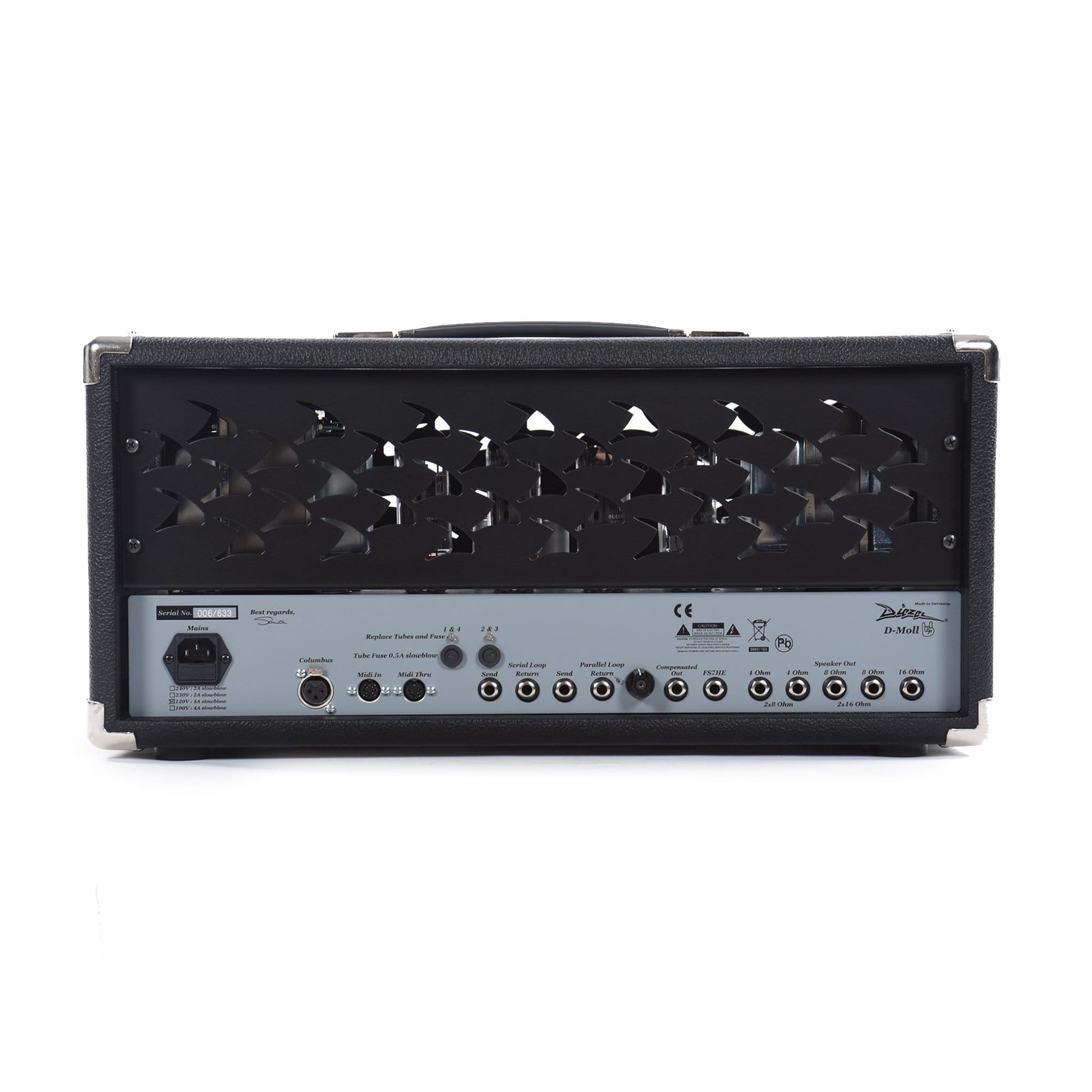 Diezel D-MOLL 100w 2.5-Channel Tube Amp Head Amps / Guitar Heads