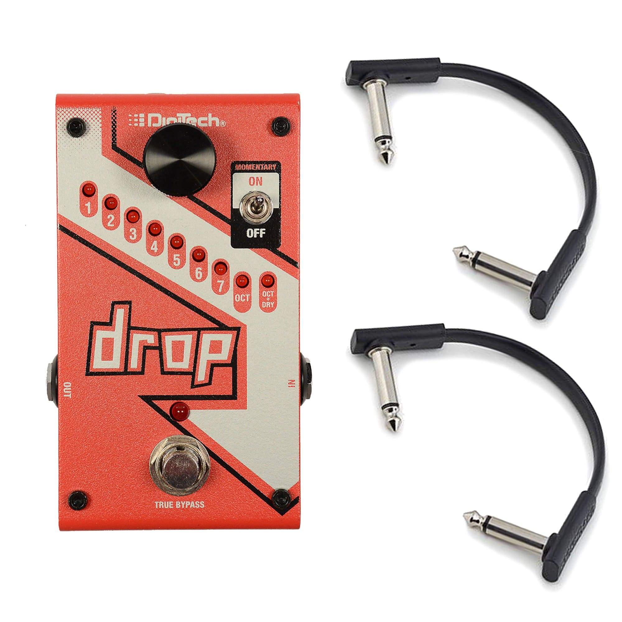 Digitech Drop Polyphonic Drop Tune Pitch-Shifter w/RockBoard Flat Patc ...