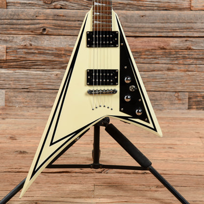 Dillion V White Electric Guitars / Solid Body