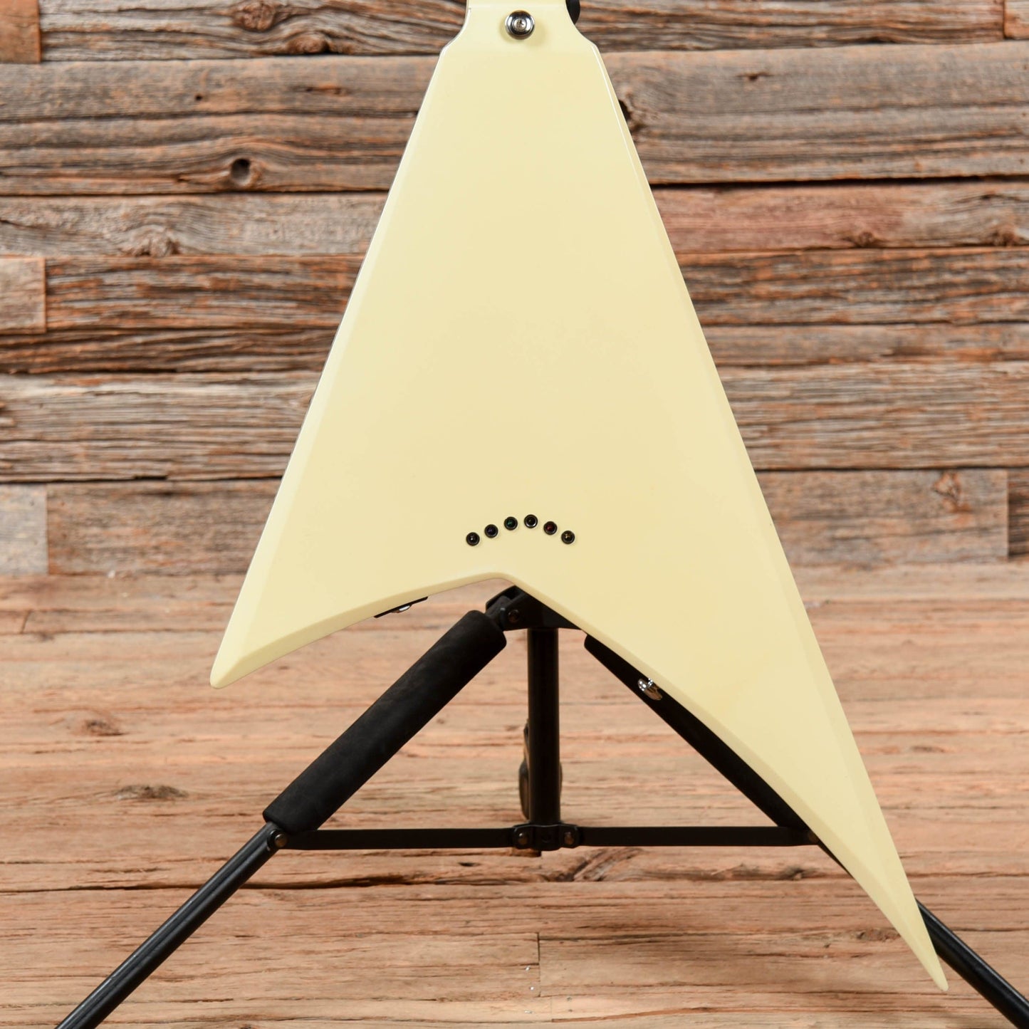 Dillion V White Electric Guitars / Solid Body