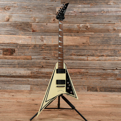 Dillion V White Electric Guitars / Solid Body