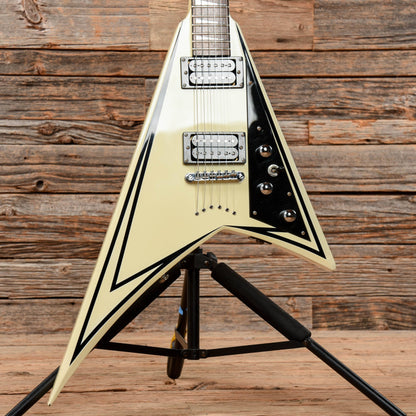 Dillion V White Electric Guitars / Solid Body