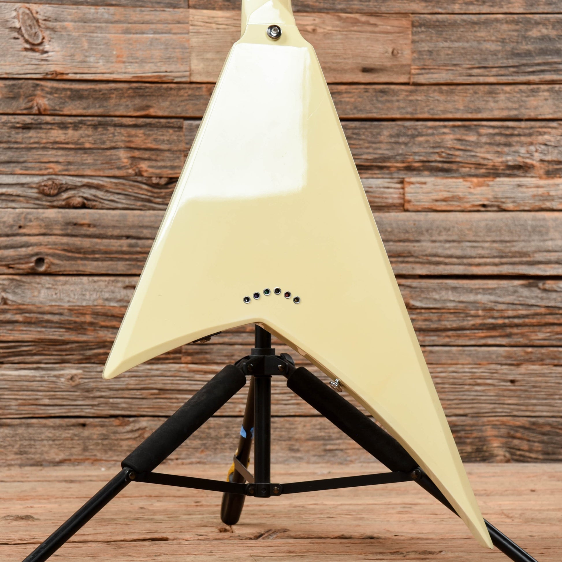 Dillion V White Electric Guitars / Solid Body