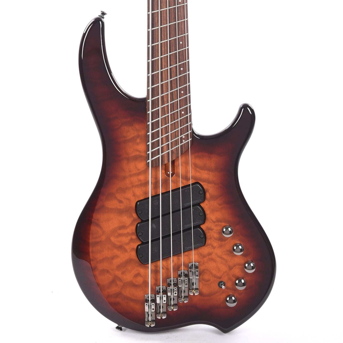 Dingwall Combustion 5-String Swamp Ash/Quilted Maple Vintage Burst w/Pau Ferro Bass Guitars / 5-String or More