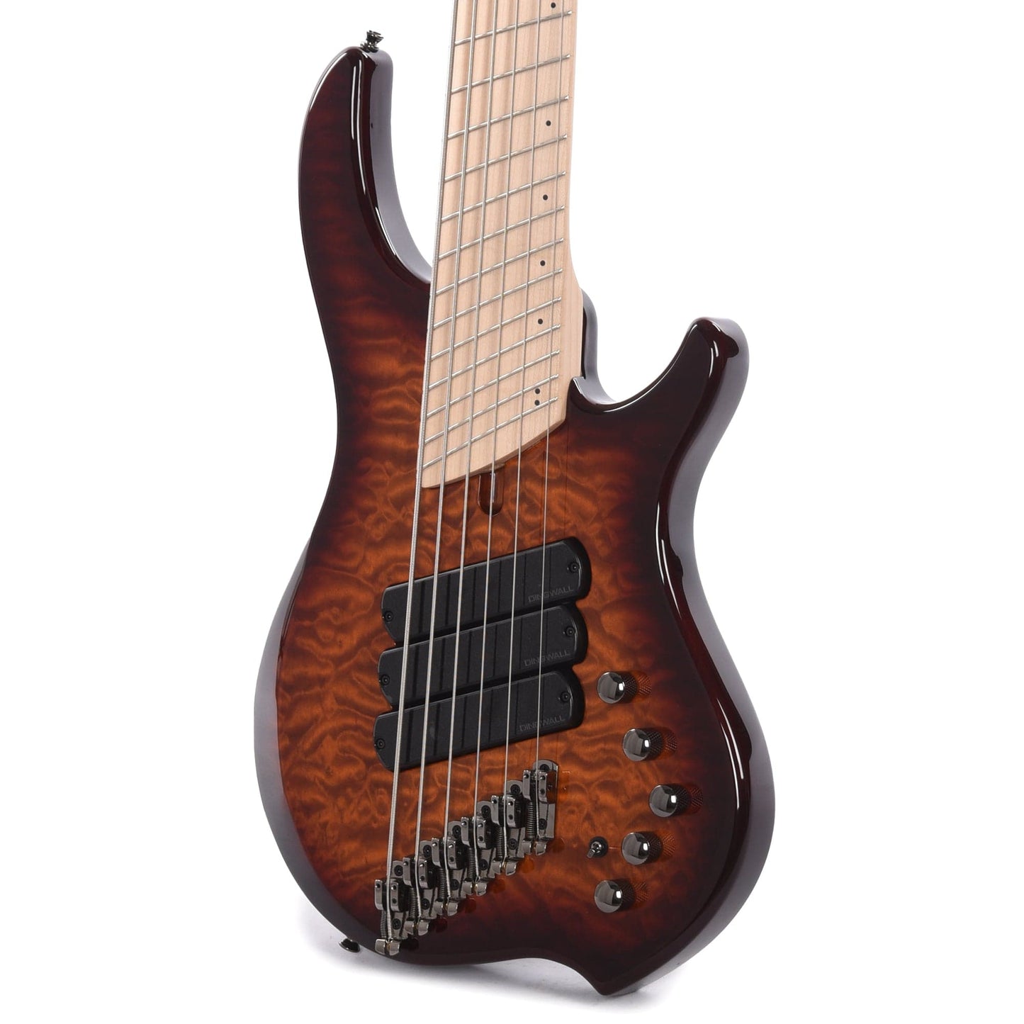 Dingwall Combustion 6-String Swamp Ash/Quilted Maple Vintage Burst Bass Guitars / 5-String or More