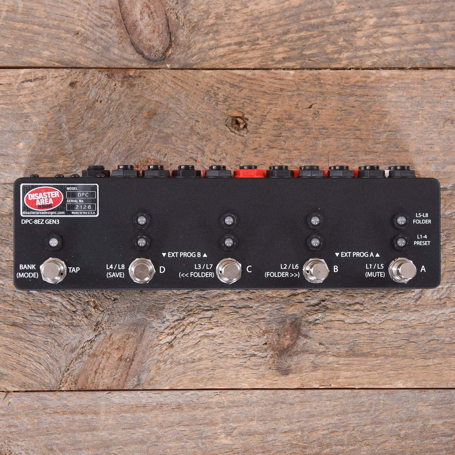 Disaster Area DPC-8EZ Gen3 Programmable Bypass Switcher with MIDI Effects and Pedals / Controllers, Volume and Expression