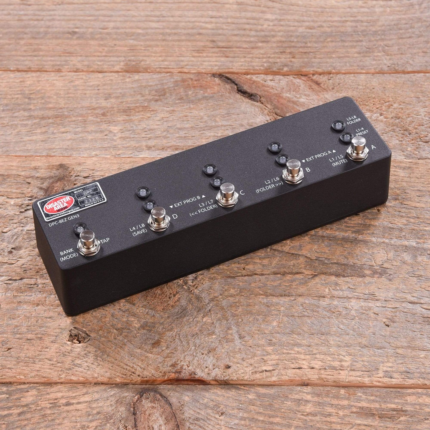 Disaster Area DPC-8EZ Gen3 Programmable Bypass Switcher with MIDI Effects and Pedals / Controllers, Volume and Expression