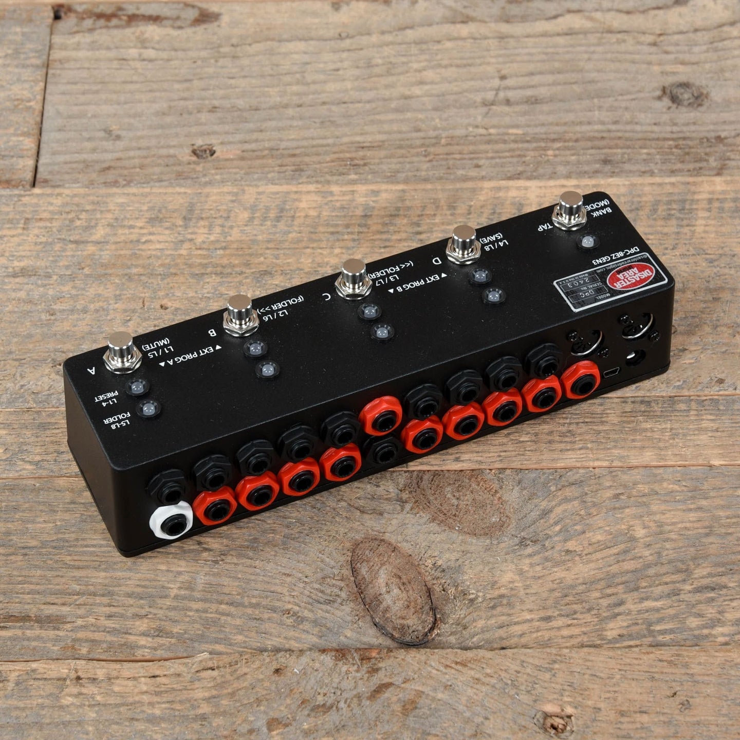 Midi Switcher Rack Disaster Area DPC-8EZ Gen3 Programmable Bypass Switcher with MIDI ...