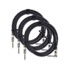 Divine Noise Straight Cable Black 10' Straight/Right Angle 3 Pack Bundle Accessories / Cables