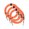 Divine Noise Straight Cable Orange 15' Straight/Straight 3 Pack Bundle Accessories / Cables