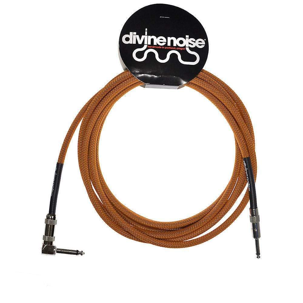 Divine Noise Tech Flex Cable Orange 15' Straight/Right Angle Accessories / Cables