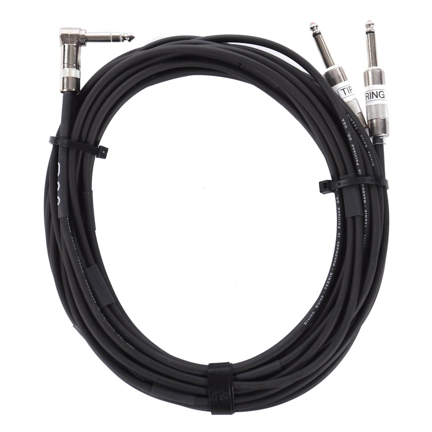 Divine Noise Teenie 20' Y-Cable TRS Right Angle 2x/Straight Accessories / Cables