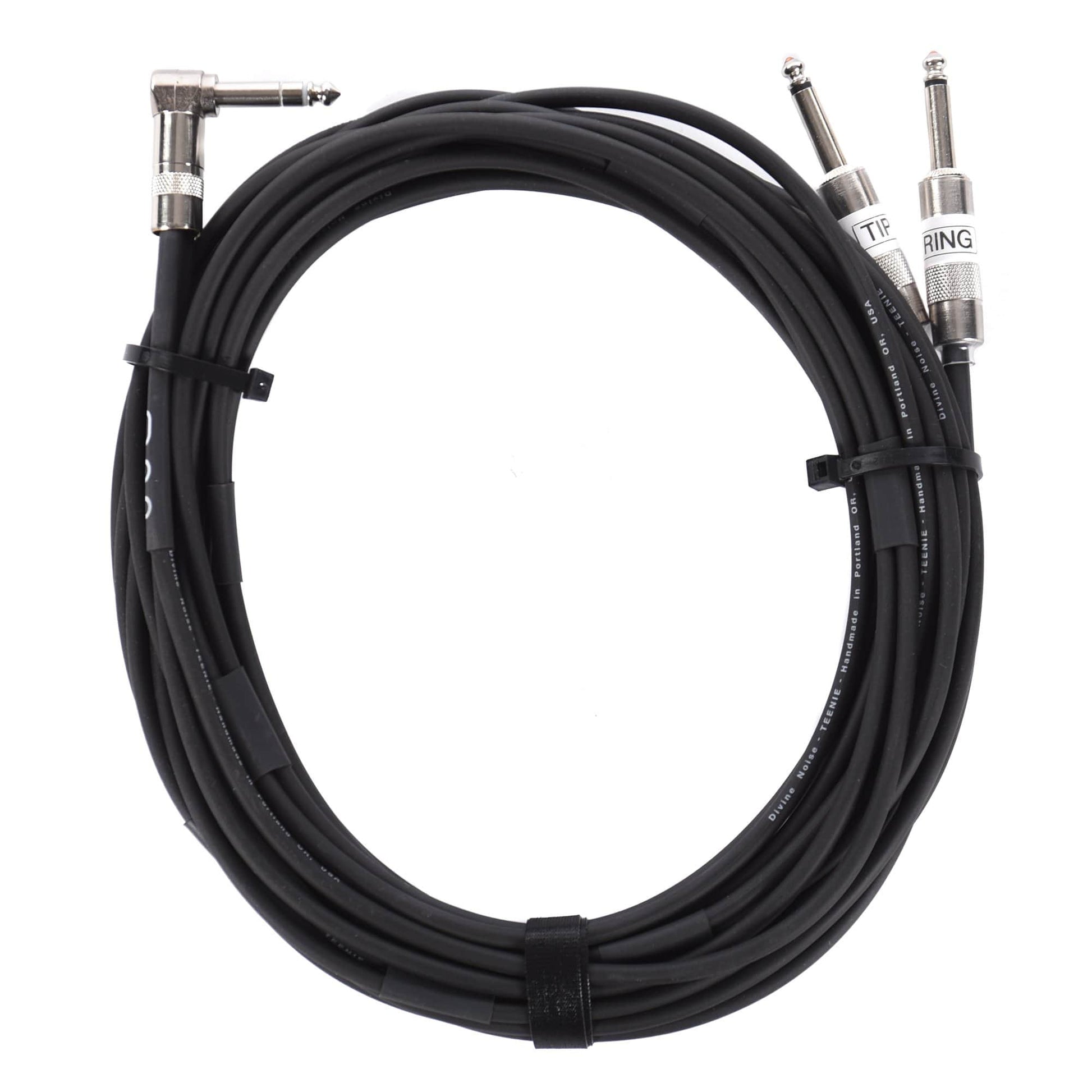 Divine Noise Teenie 20' Y-Cable TRS Right Angle 2x/Straight Accessories / Cables