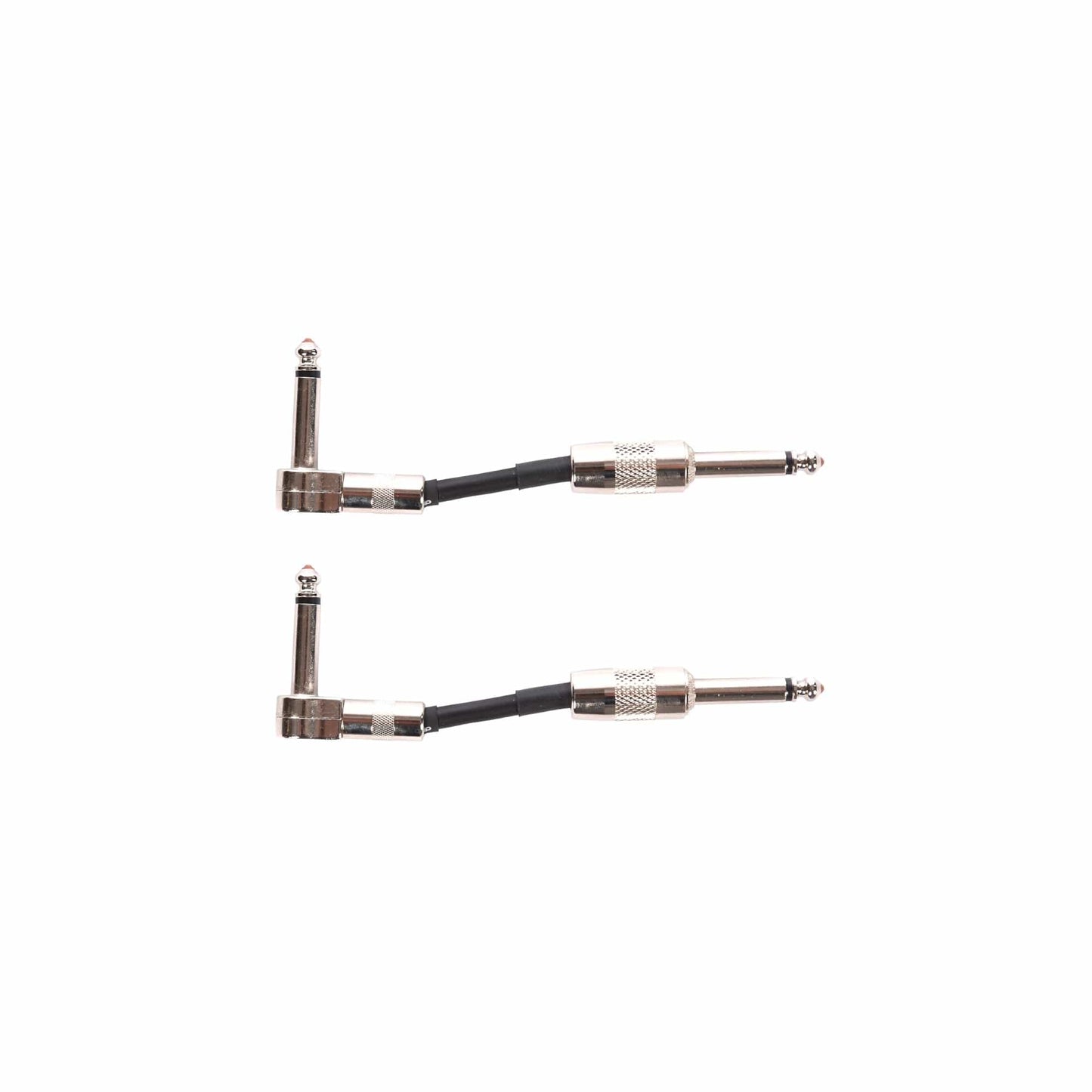 Divine Noise Teenie Patch Cable Black 3" Stubby Straight-VLP Angle 2 Pack Bundle Accessories / Cables