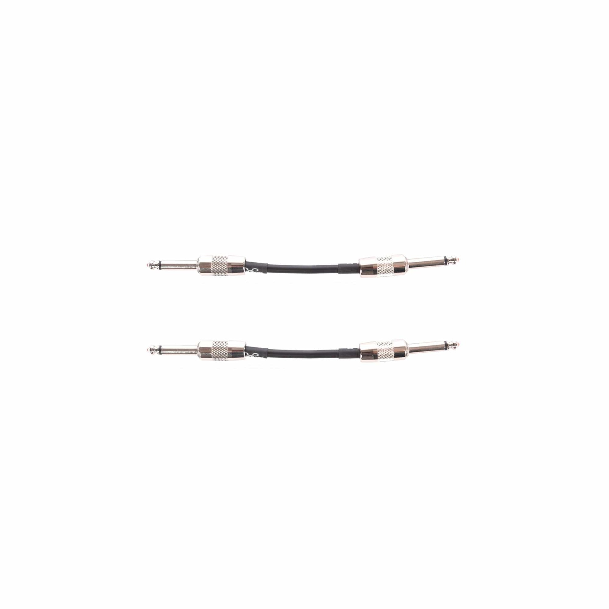 Divine Noise Teenie Patch Cable Black 4" Stubby Straight-Stubby Straight 2 Pack Bundle Accessories / Cables