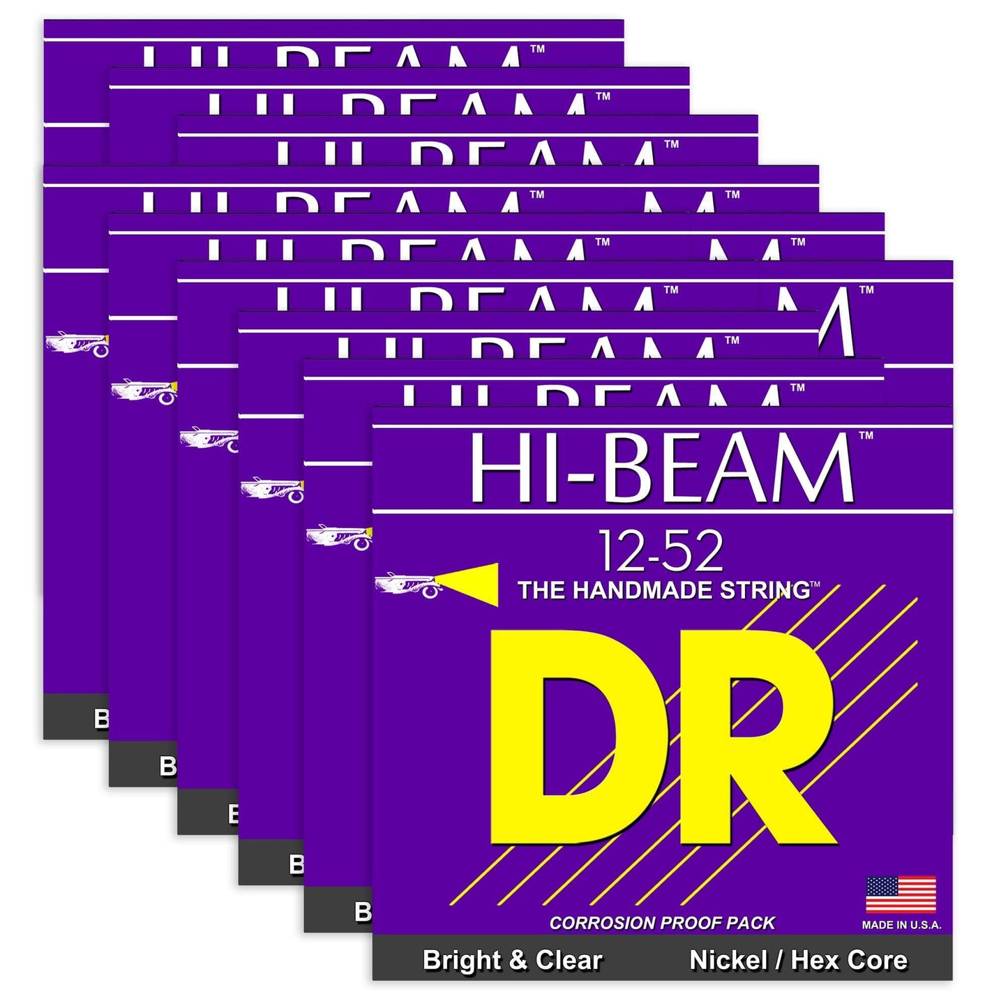 DR Strings JZR-12 Hi Beam Electric 12-52 12 Pack Bundle Accessories / Strings / Guitar Strings