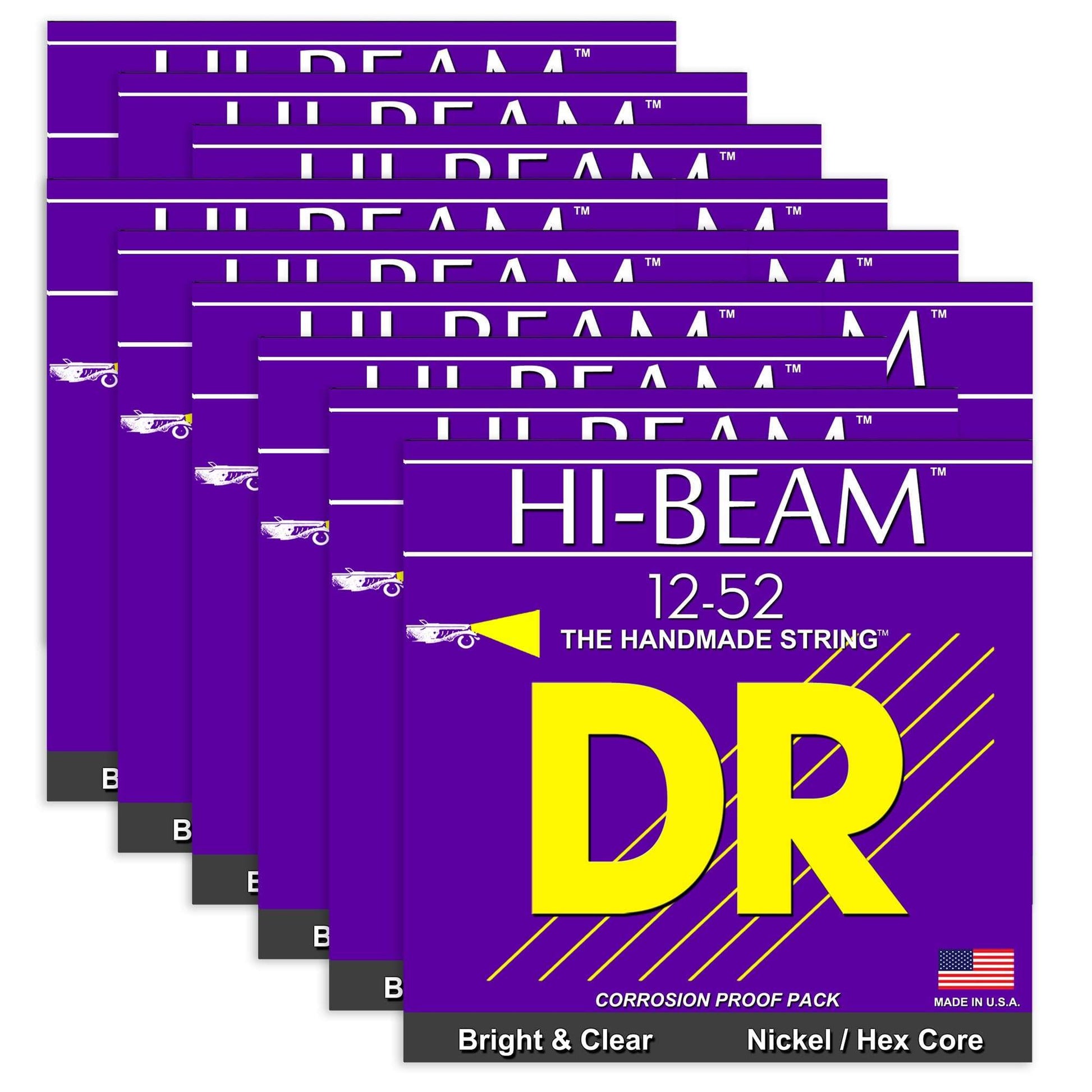 DR Strings JZR-12 Hi Beam Electric 12-52 12 Pack Bundle Accessories / Strings / Guitar Strings