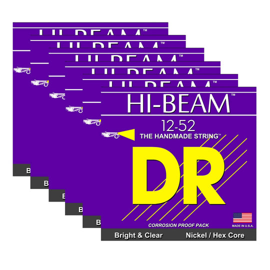 DR Strings JZR-12 Hi Beam Electric 12-52 6 Pack Bundle Accessories / Strings / Guitar Strings