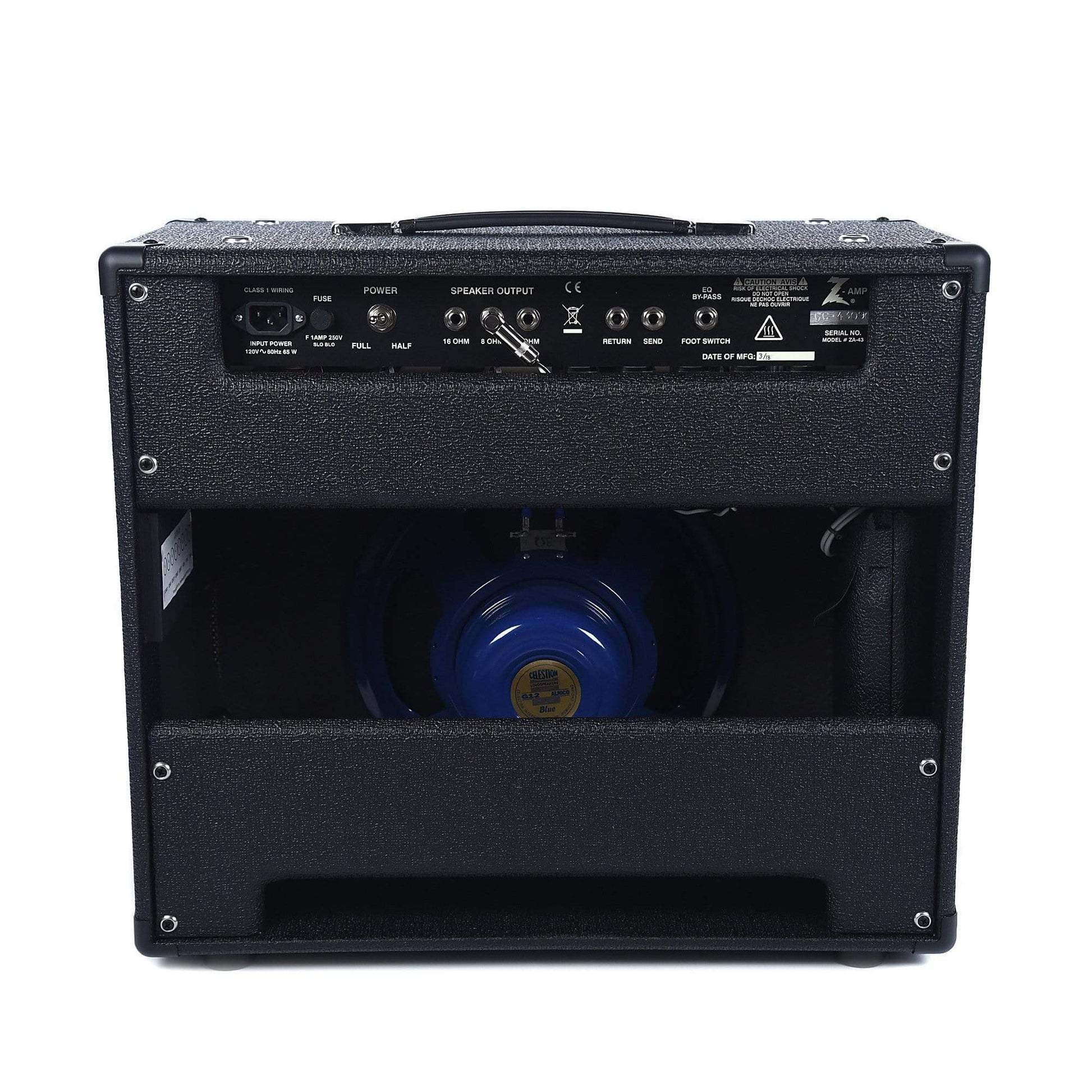 Dr. Z Z Plus 7/15W 1x12 Ultra Lite Combo Black w/Tan Grill & Celestion Alnico Blue Amps / Guitar Combos
