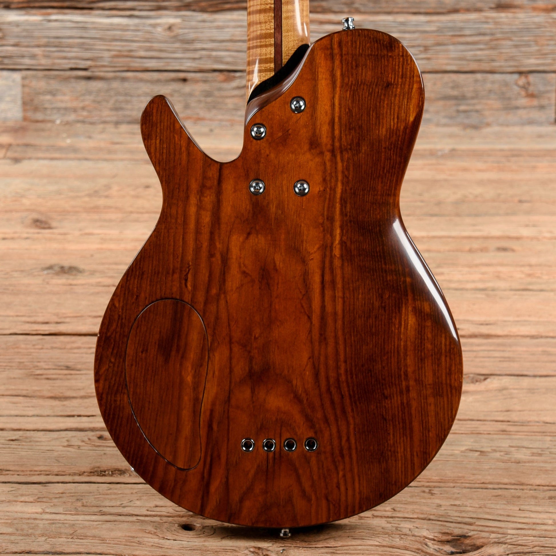 Drake Custom Cricket Semi-Hollow Medium Scale Bass Natural 2017 Bass Guitars / 4-String