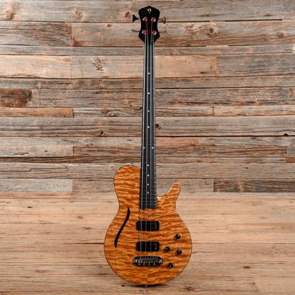 Drake Custom Cricket Semi-Hollow Medium Scale Bass Natural 2017 Bass Guitars / 4-String