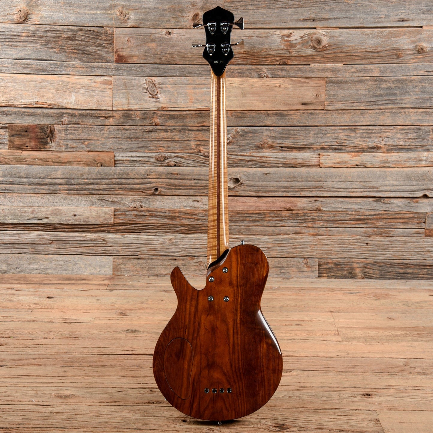 Drake Custom Cricket Semi-Hollow Medium Scale Bass Natural 2017 Bass Guitars / 4-String