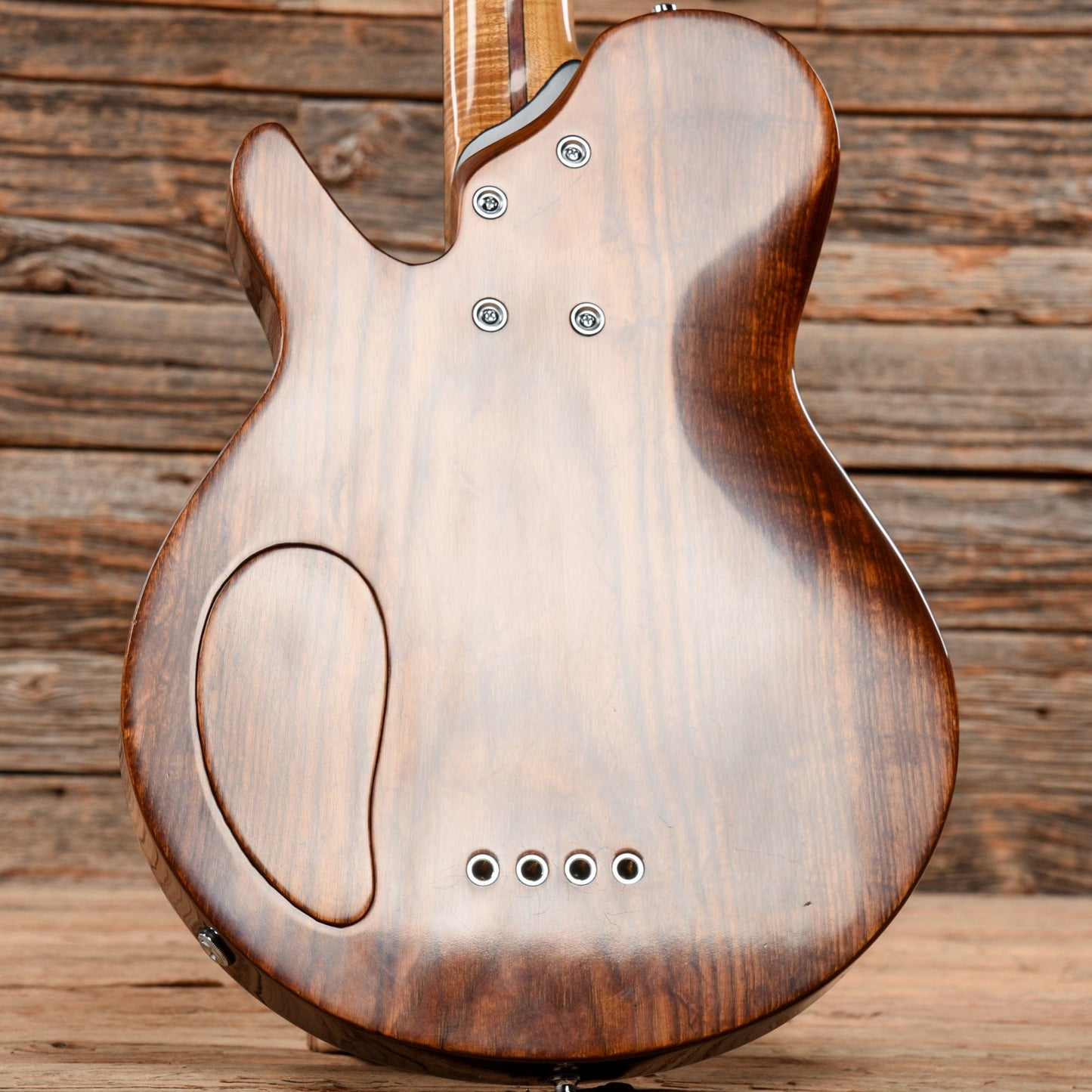 Drake Custom Cricket Semi-Hollow Medium Scale Bass Natural 2017 Bass Guitars / 4-String