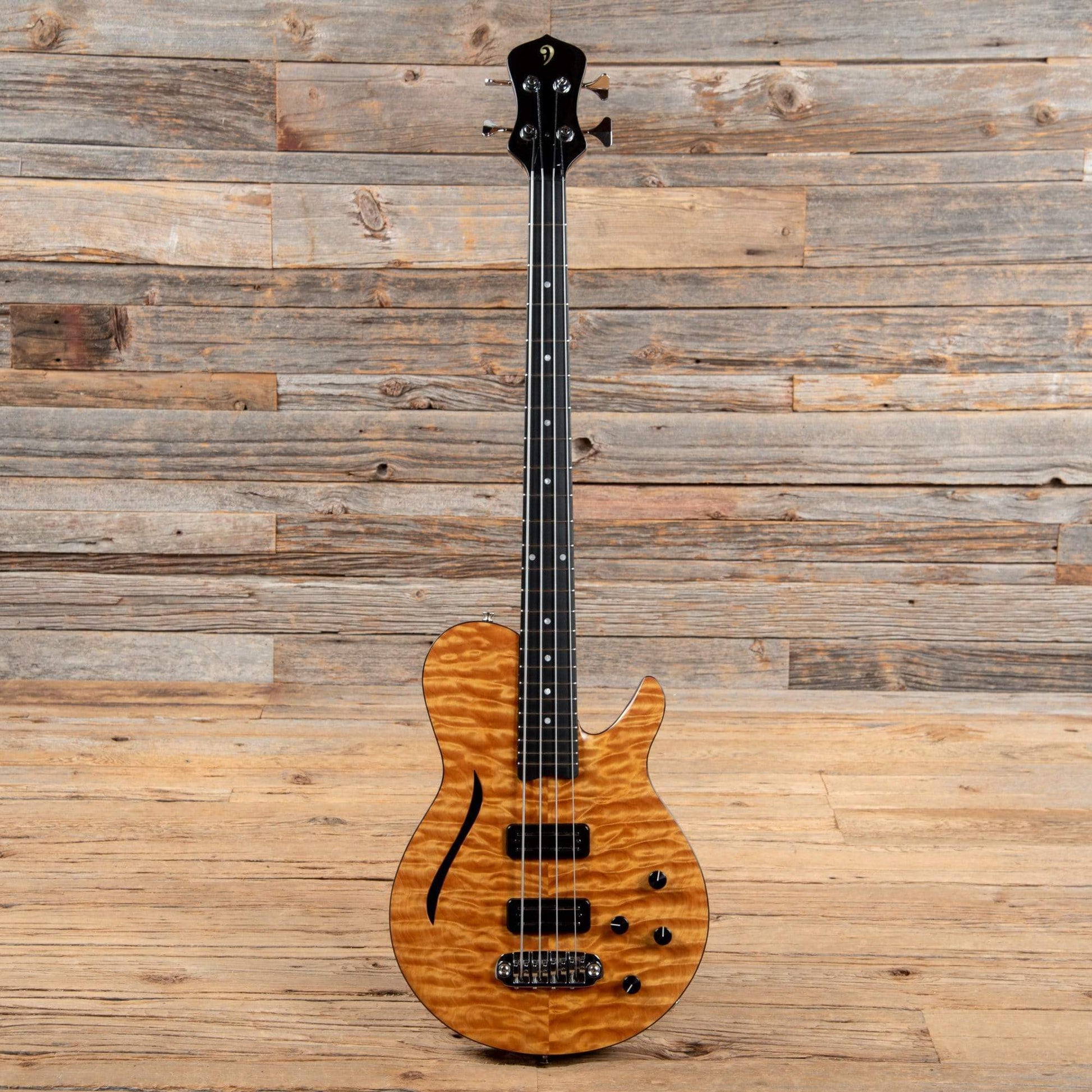 Drake Custom Cricket Semi-Hollow Medium Scale Natural 2017 Bass Guitars / Short Scale