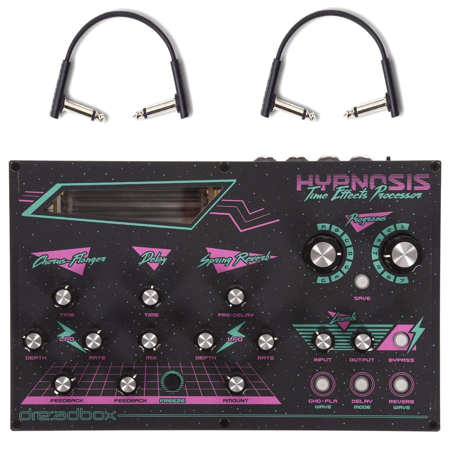Dreadbox Hypnosis Time Effects Processor w/RockBoard Flat Patch Cables Bundle Effects and Pedals / Multi-Effect Unit