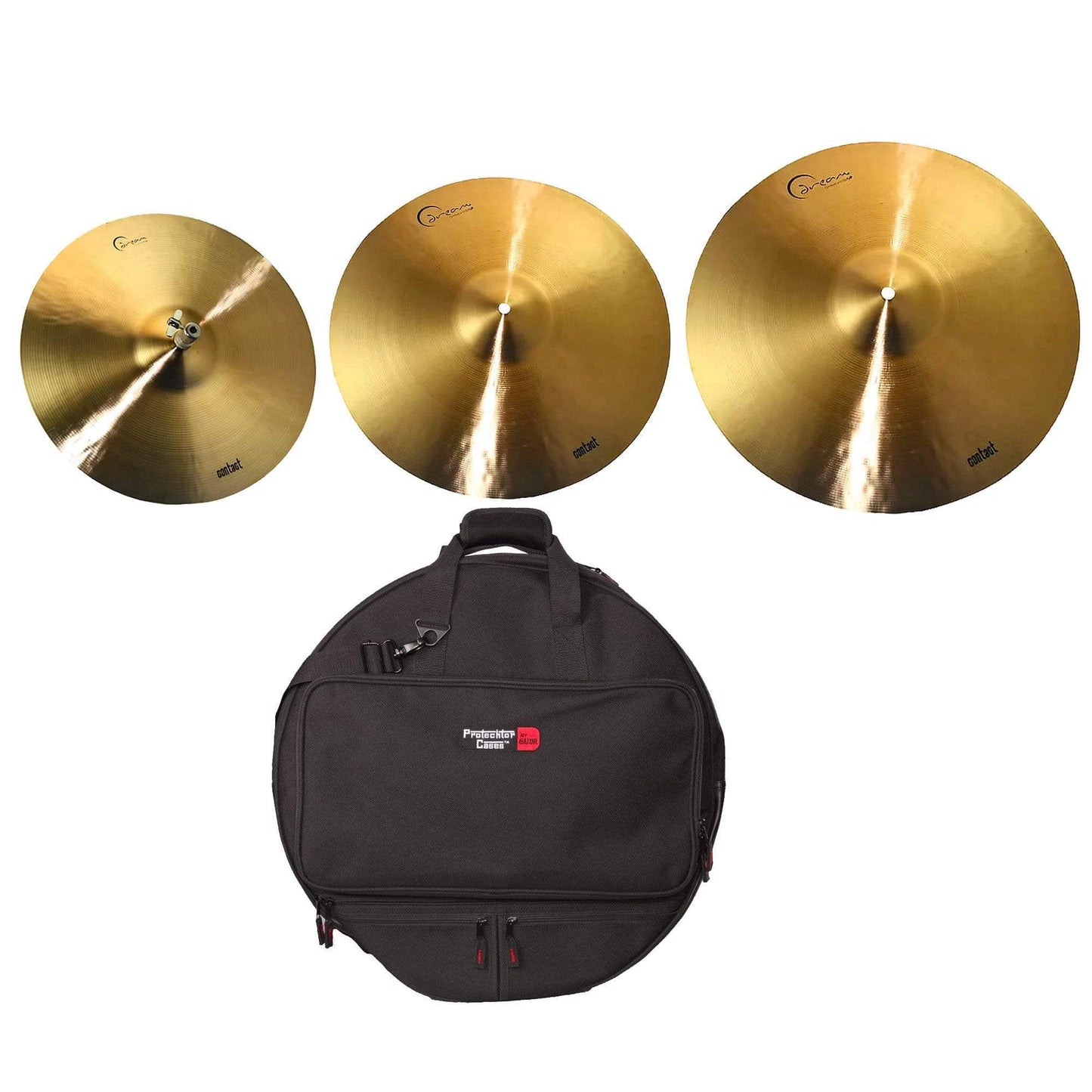 Dream 14/18/20" Dream Contact Cymbal Set (w/Gator 22" Backpack Cymbal Bag) Drums and Percussion / Cymbals / Cymbal Packs