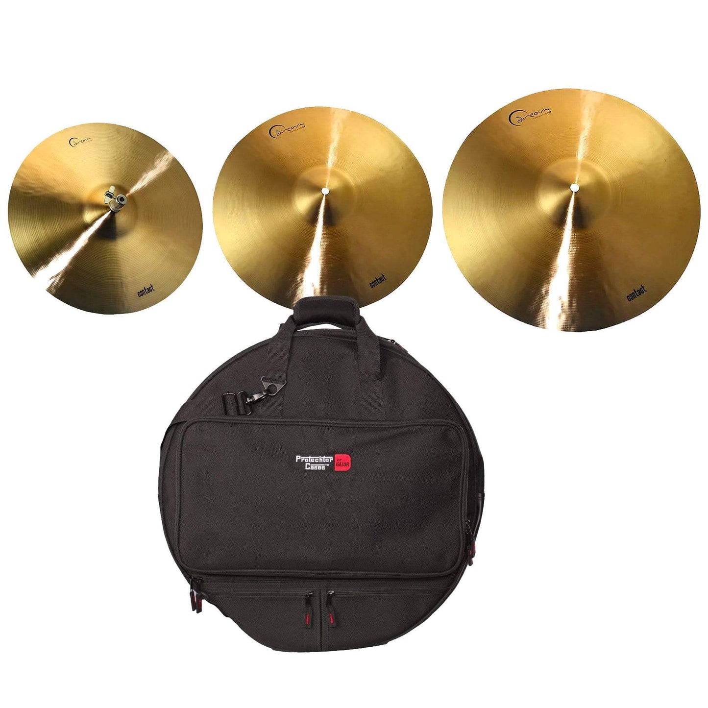 Dream 14/18/22" Dream Contact Cymbal Set (w/Gator 22" Backpack Cymbal Bag) Drums and Percussion / Cymbals / Cymbal Packs