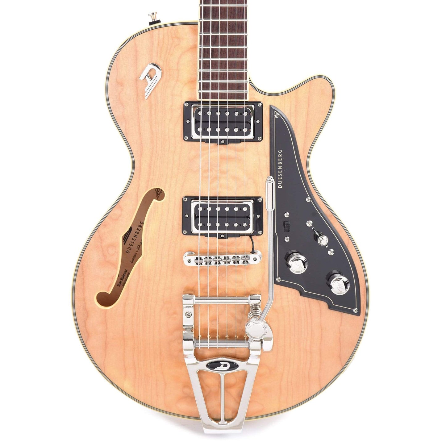 Duesenberg Alliance Tom Bukovac Signature Quilted Maple Natural Electric Guitars / Semi-Hollow