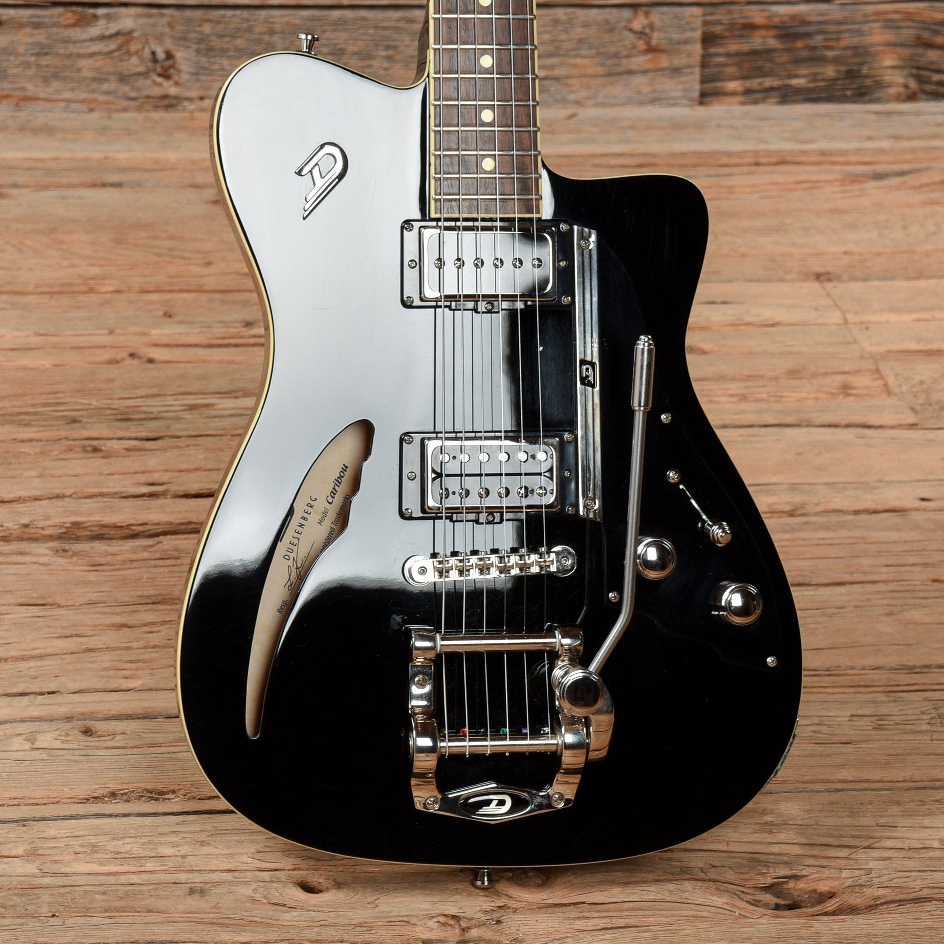 Duesenberg Caribou Black Electric Guitars / Semi-Hollow