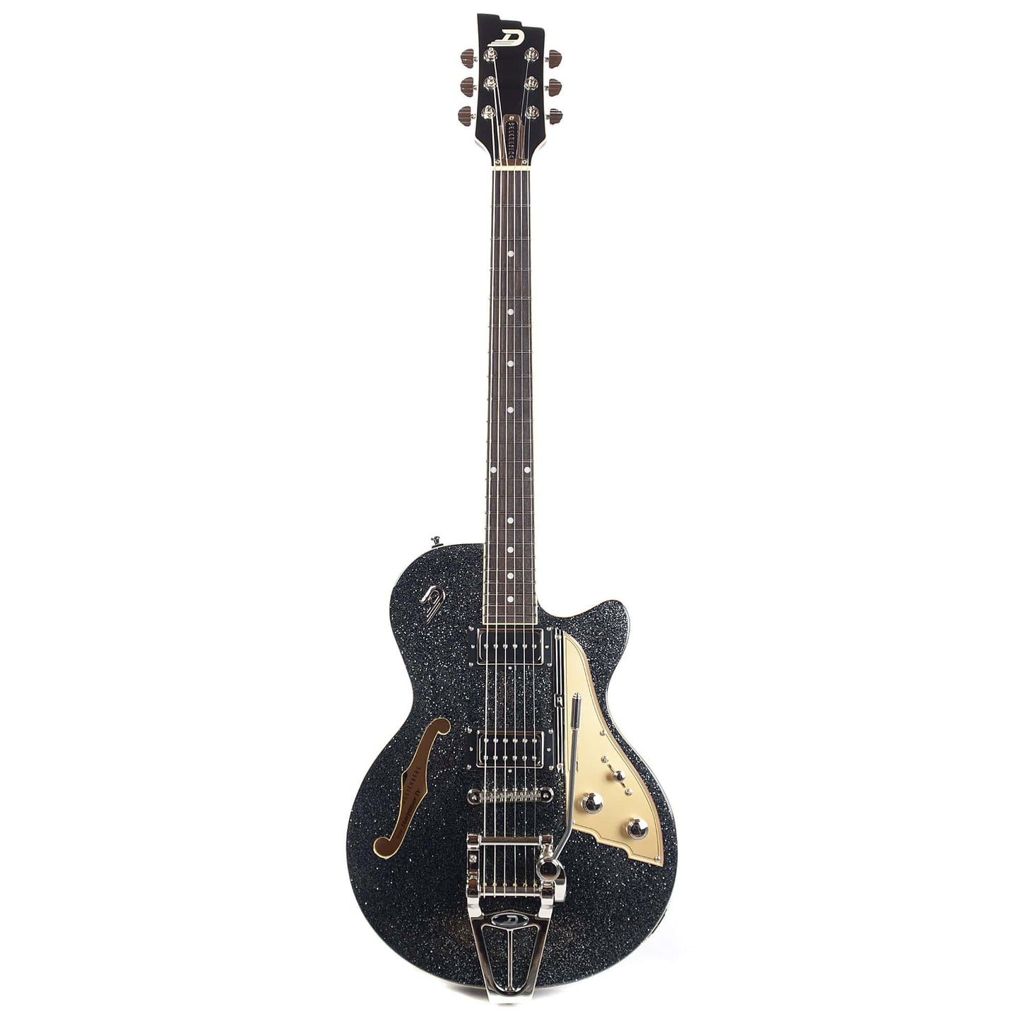Duesenberg Starplayer TV Black Sparkle Electric Guitars / Semi-Hollow