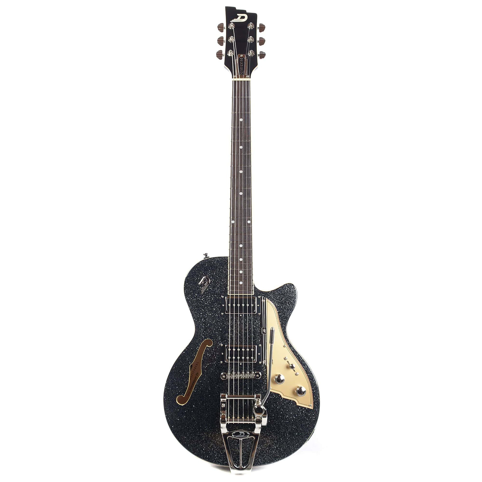Duesenberg Starplayer TV Black Sparkle Electric Guitars / Semi-Hollow