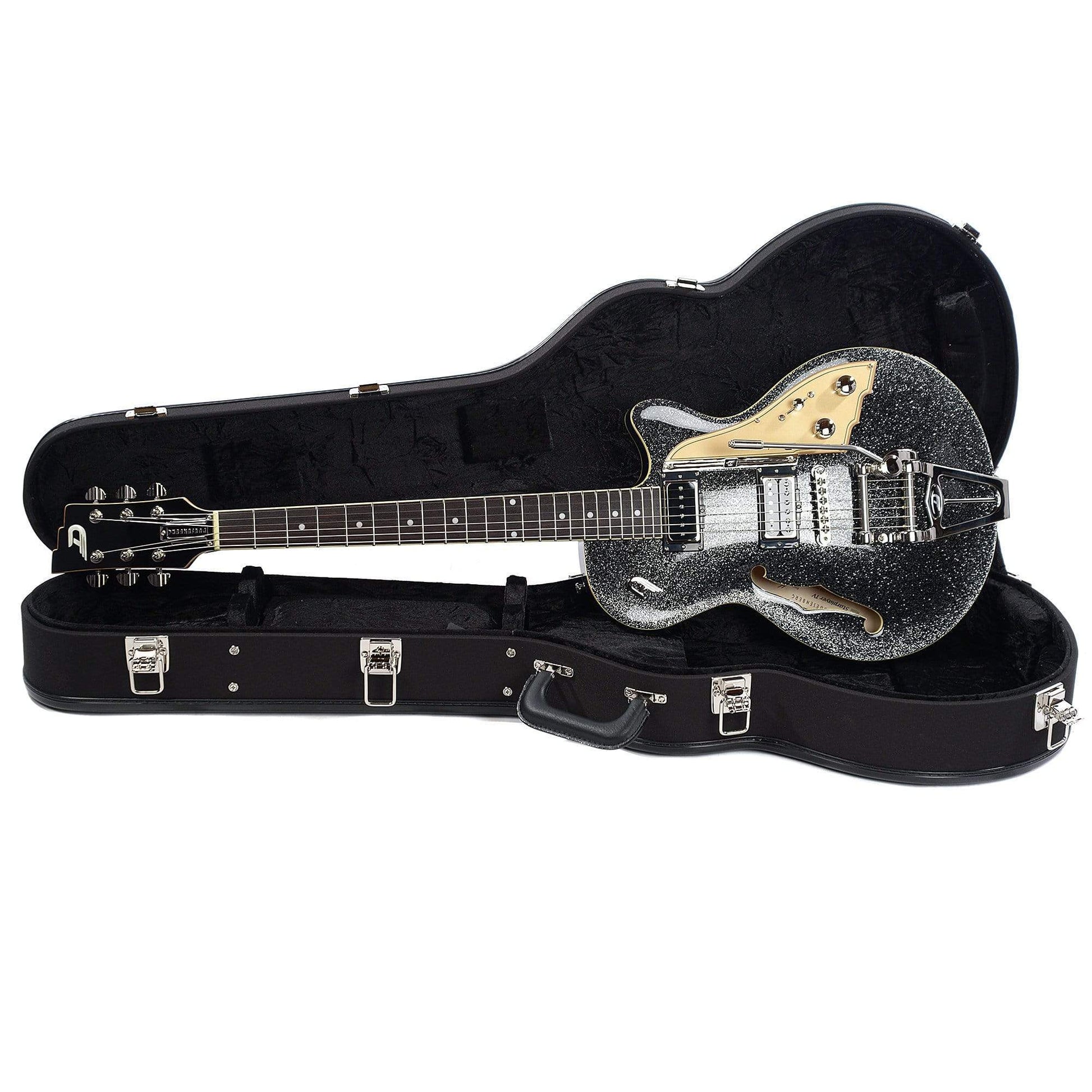Duesenberg Starplayer TV Black Sparkle Electric Guitars / Semi-Hollow