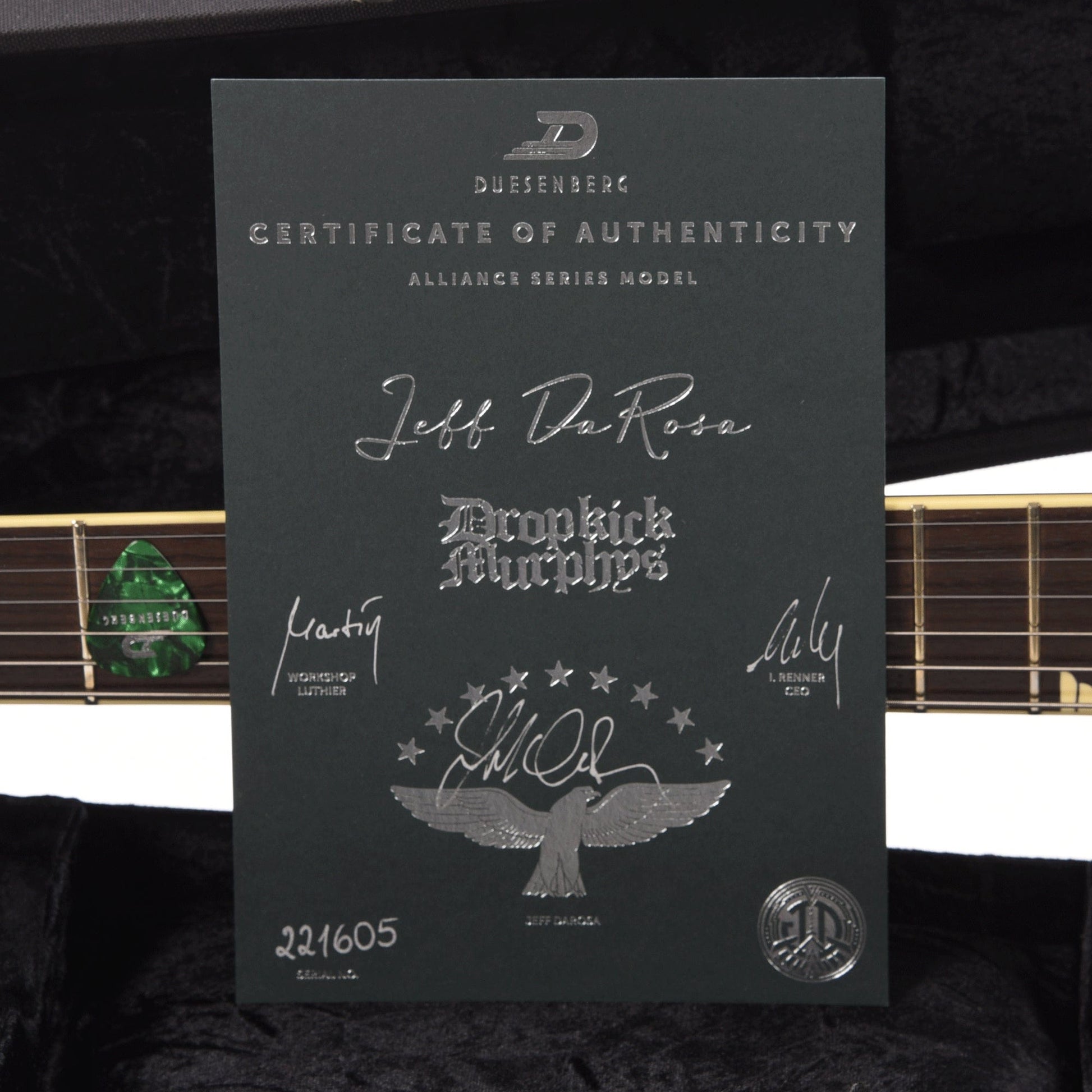 Duesenberg Alliance Jeff DaRosa Signature Catalina Green Burst Electric Guitars / Solid Body