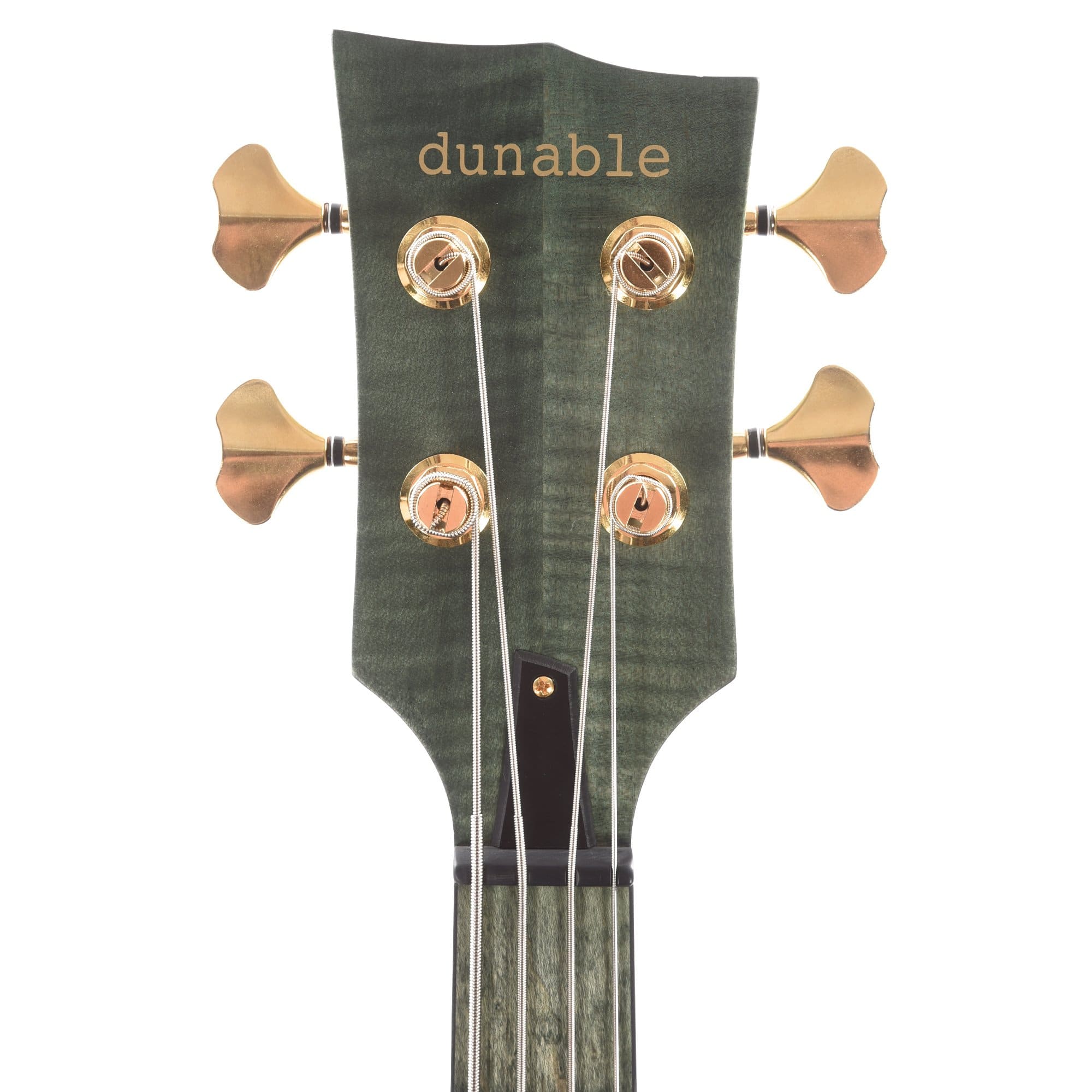 Dunable R2 Bass Burl Top Transparent Green Flame Maple Neck w/Bigfoot Pickup & Built in Pipe Bass Guitars / 4-String