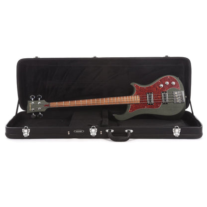 Dunable Thunderclapper Metallic Jeep Green Matte w/Baphomet Pickup Bass Guitars / 4-String