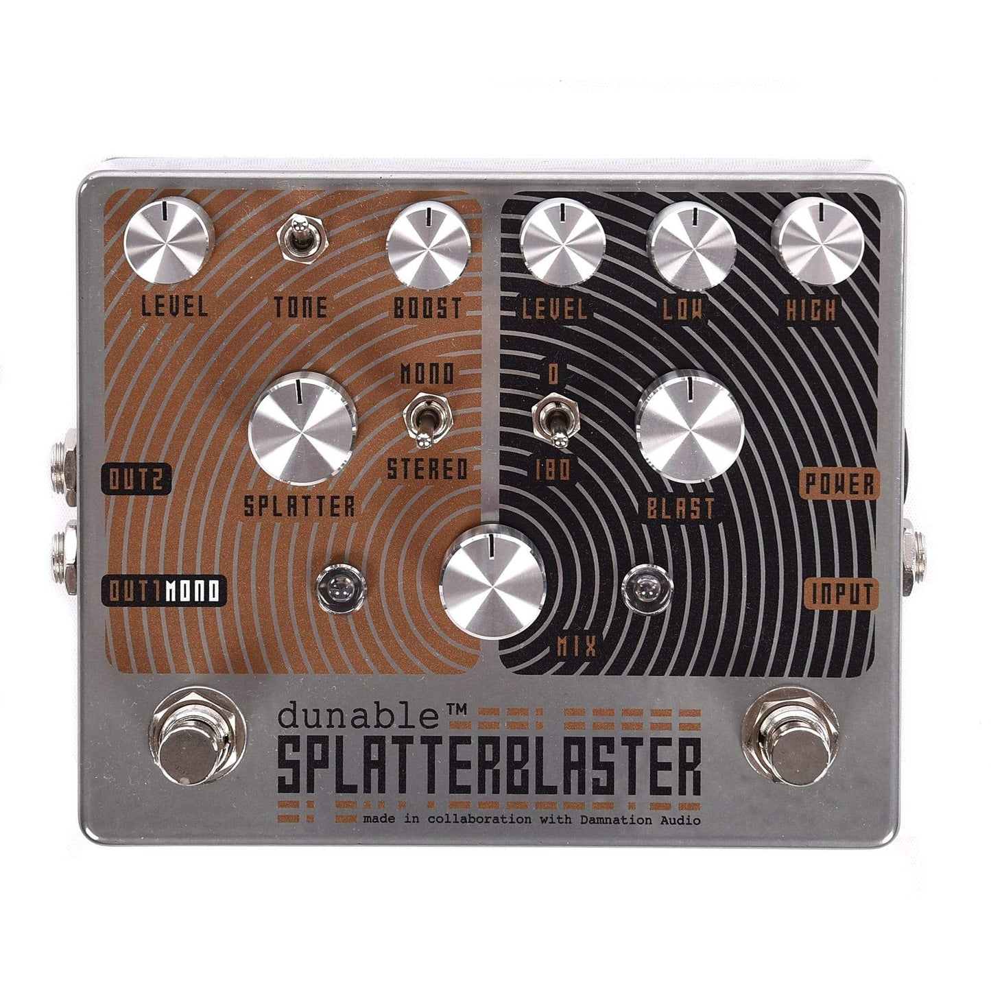 Dunable SplatterBlaster Stereo Fuzz and Distortion Pedal Effects and Pedals / Distortion,Effects and Pedals / Fuzz