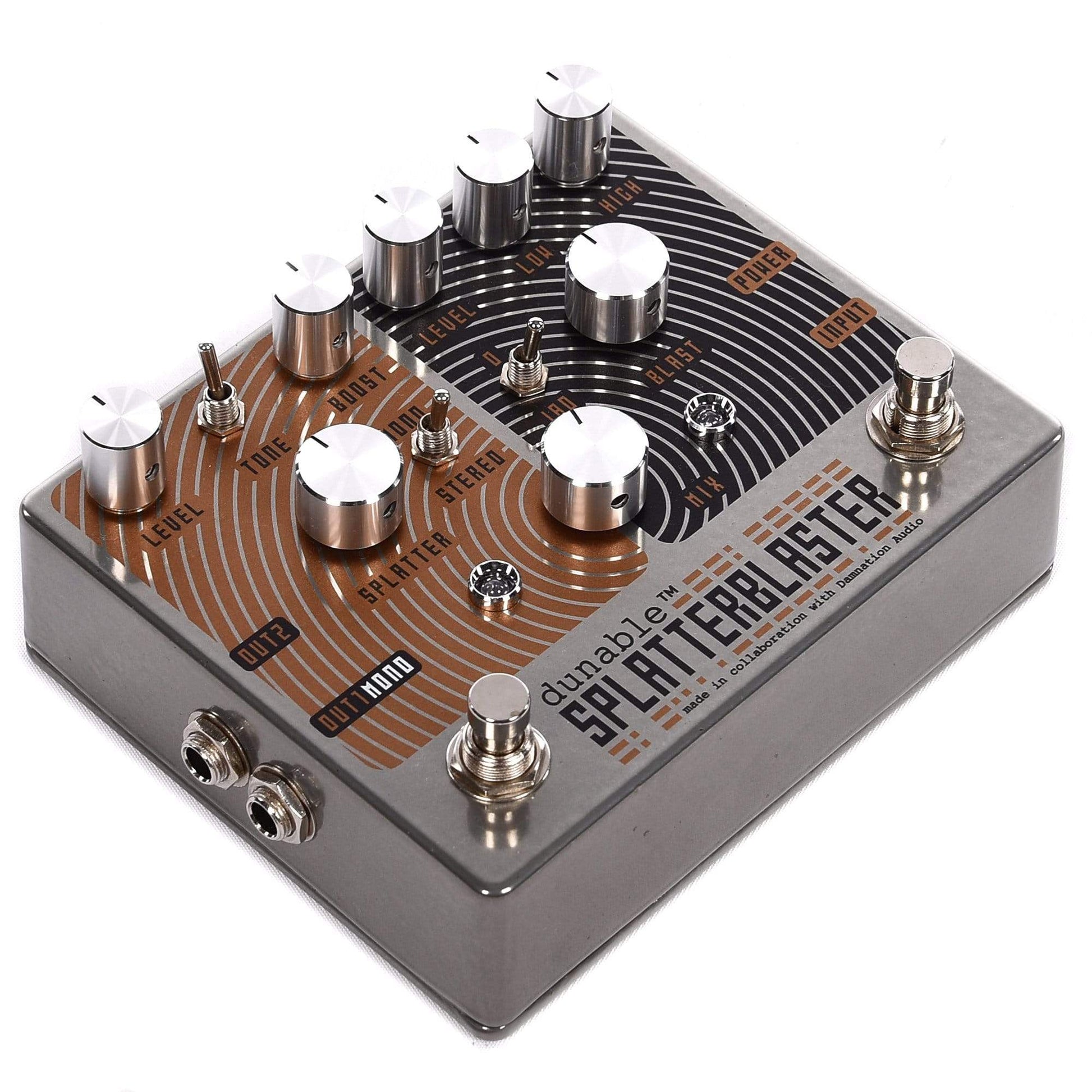 stereo fuzz pedal Dunable SplatterBlaster Stereo Fuzz and Distortion Pedal – Chicago Music Exchange