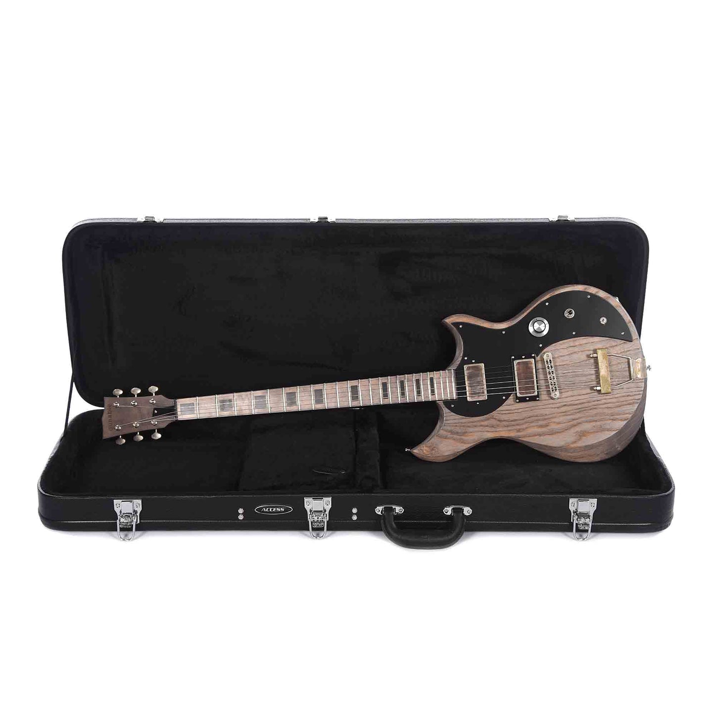 Dunable Cyclops Baritone Swamp Ash Charcoal Grey Stain w/Slugwolfs & Ebony Blocks Electric Guitars / Baritone