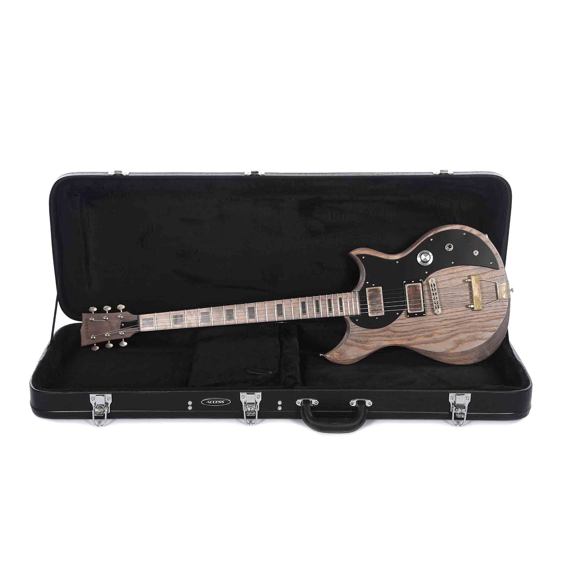 Dunable Cyclops Baritone Swamp Ash Charcoal Grey Stain w/Slugwolfs & Ebony Blocks Electric Guitars / Baritone