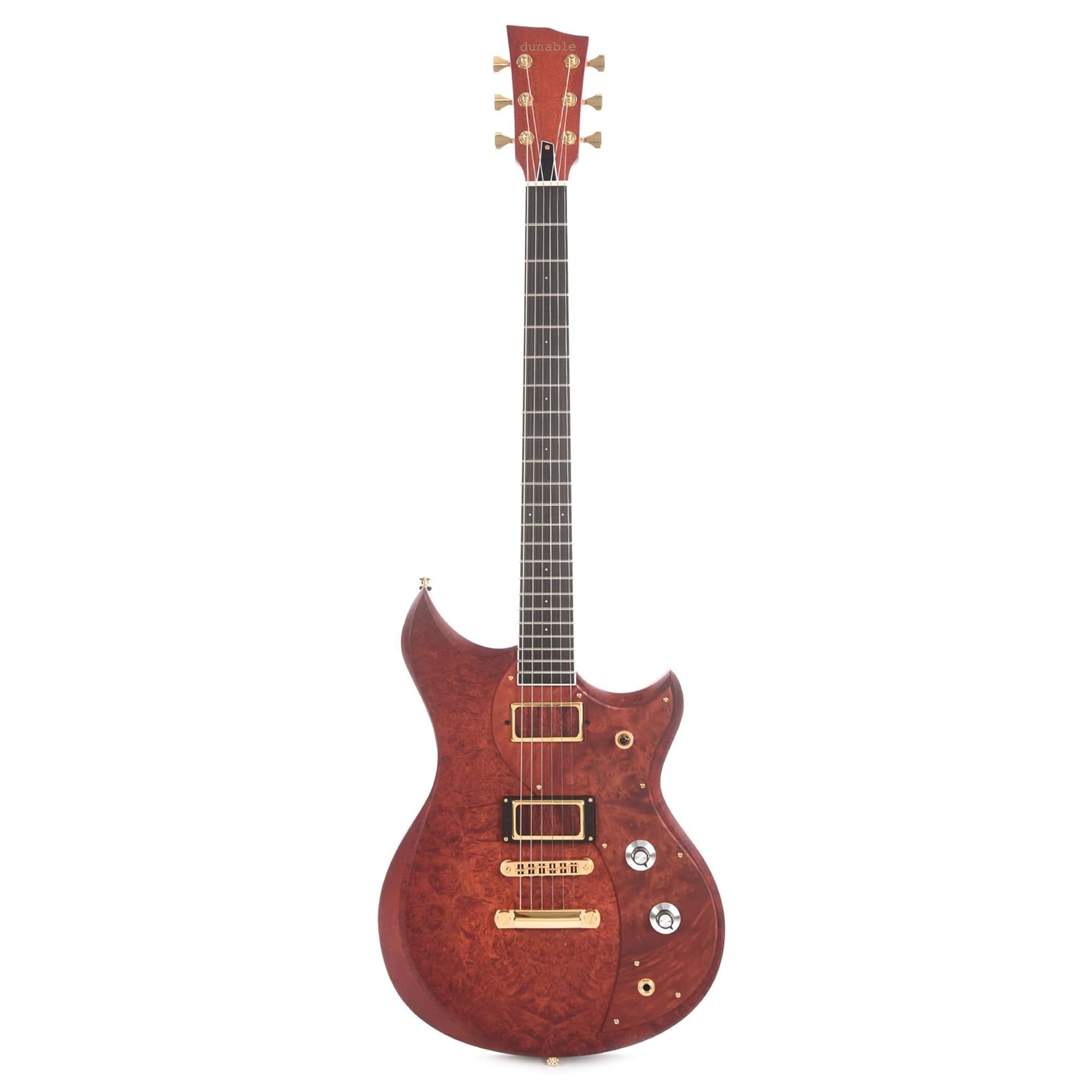 Dunable Cyclops Burl Maple Top/Pickguard Red Amber Burst w/Slugwolf Pickups Electric Guitars / Solid Body