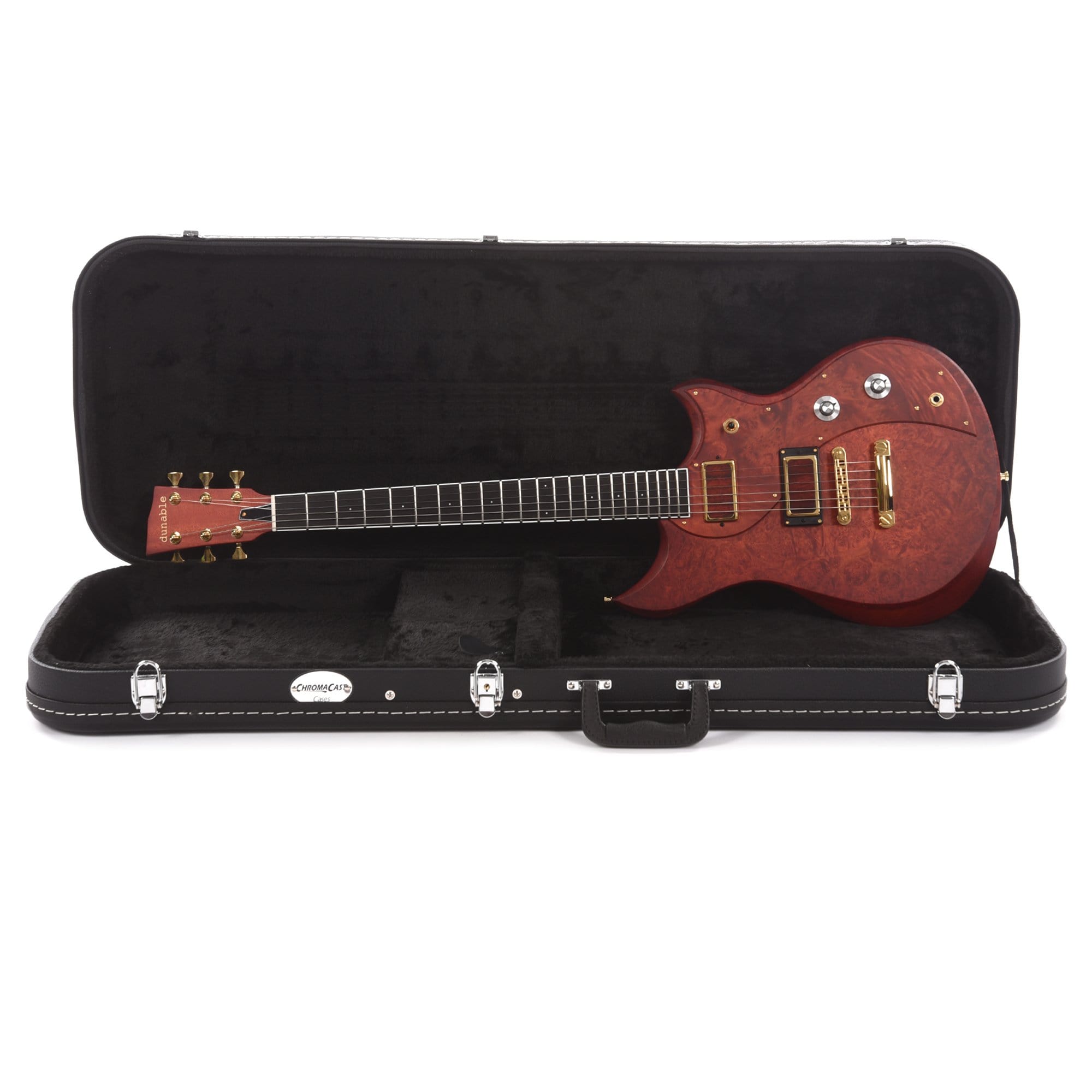 Dunable Cyclops Burl Maple Top/Pickguard Red Amber Burst w/Slugwolf Pickups Electric Guitars / Solid Body