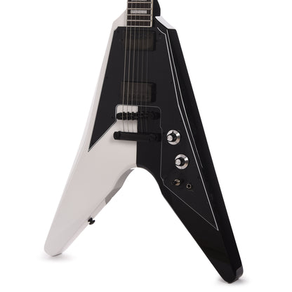 Dunable DE Asteroid Gloss White/Black Split w/Pearl Blocks (Limited to 10 Units) Electric Guitars / Solid Body