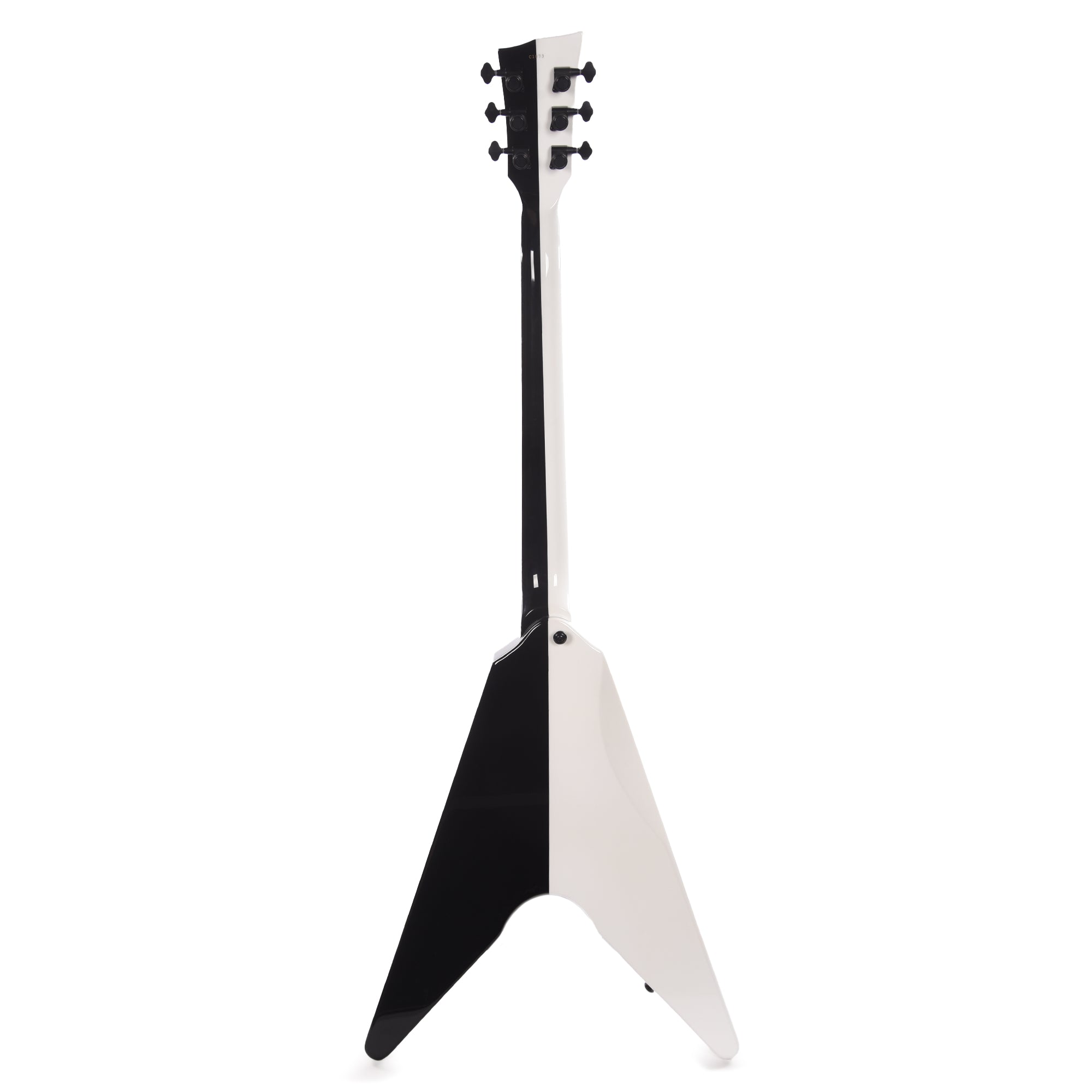 Dunable DE Asteroid Gloss White/Black Split w/Pearl Blocks (Limited to 10 Units) Electric Guitars / Solid Body